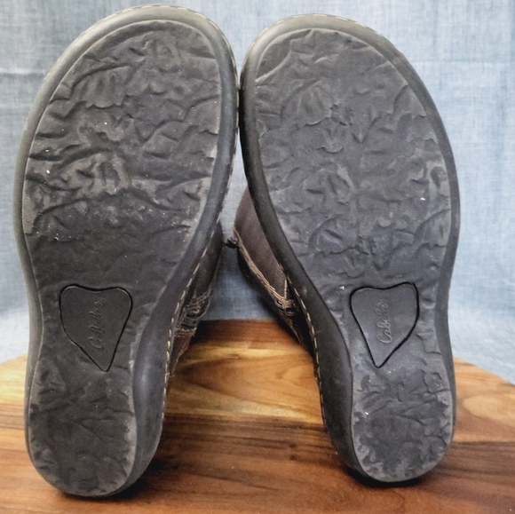 CABELAS Pebbled Leather Tall Knee Riding Boot Brown Sz 8.0 (fits more like 7.0) - Picture 9 of 11